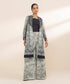 Women's Unstitched Lawn Embroidered Black 2 Piece Suit