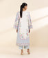 Women's Unstitched Lawn Embroidered Multi 2 Piece Suit