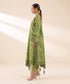 Women's Unstitched Lawn Printed Green 3 Piece Suit