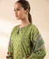 Women's Unstitched Lawn Printed Green 3 Piece Suit