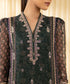 Women's Unstitched Viscose Chiffon Embroidered Green 3 Piece Suit