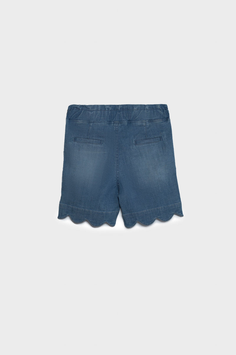 Light denim shorts best sale