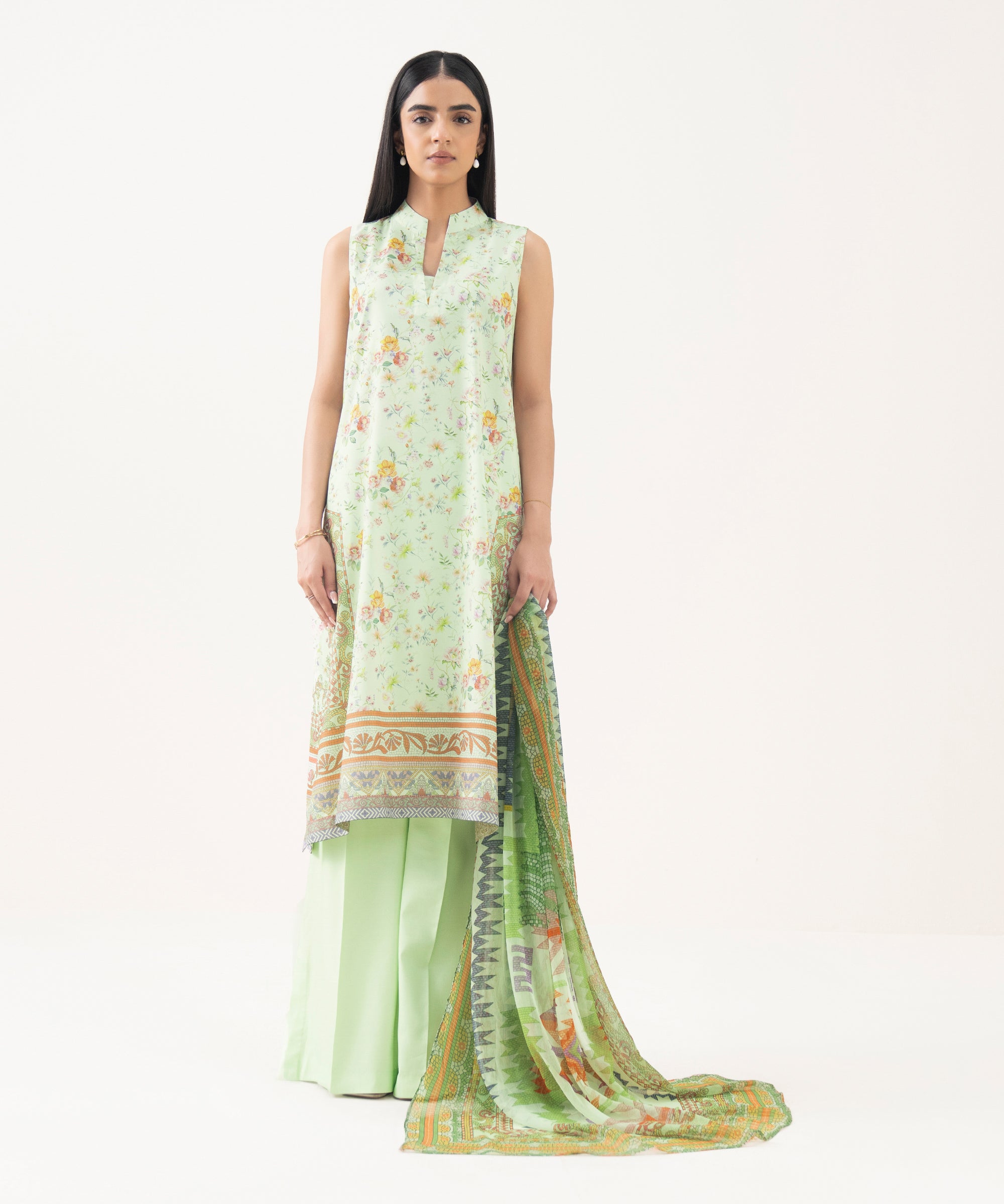 3 Piece - Printed Lawn Suit