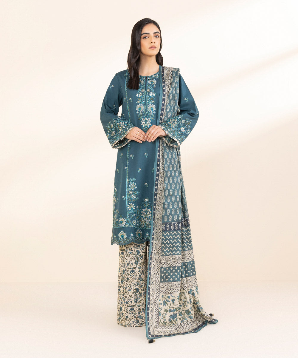 3 Piece - Embroidered Lawn Suit